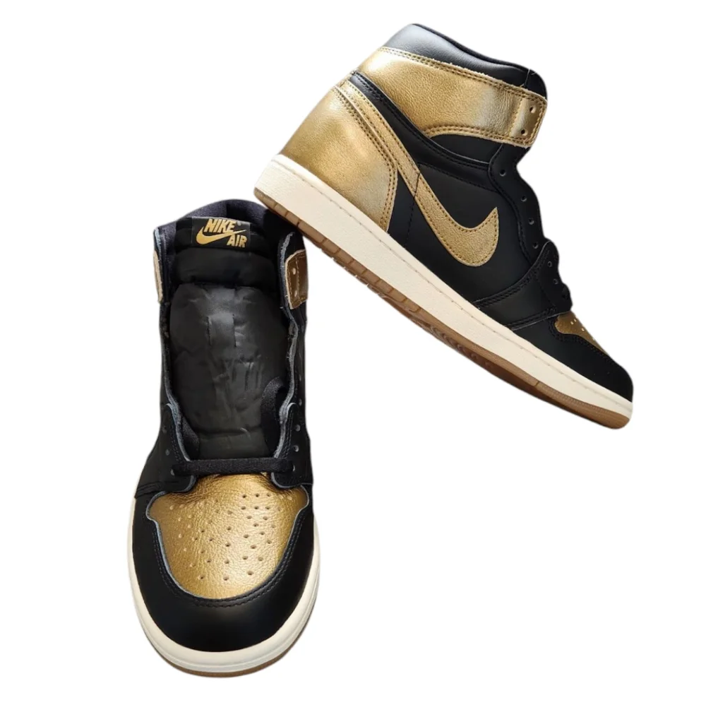Mens Jordan‎ 1 High Metallic Gold
